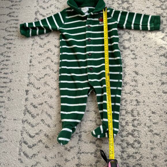 Vtg Ralph Lauren Embroidered Bear Polo Player Sleeper 9m - Picture 5 of 6